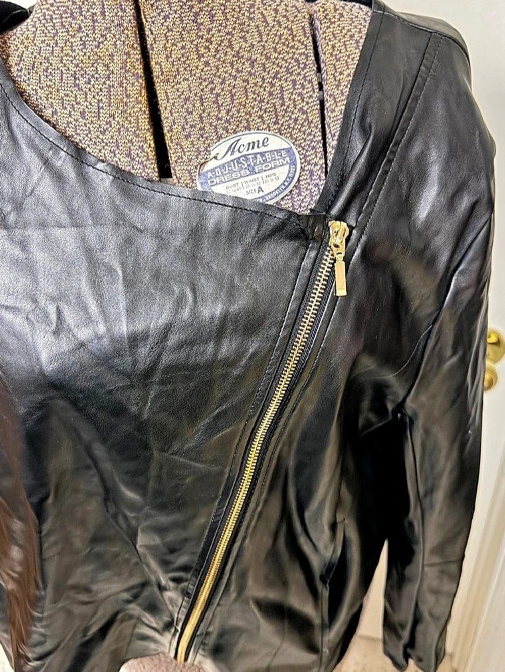 Worthington Leather Moto Jacket in Black XL NWT